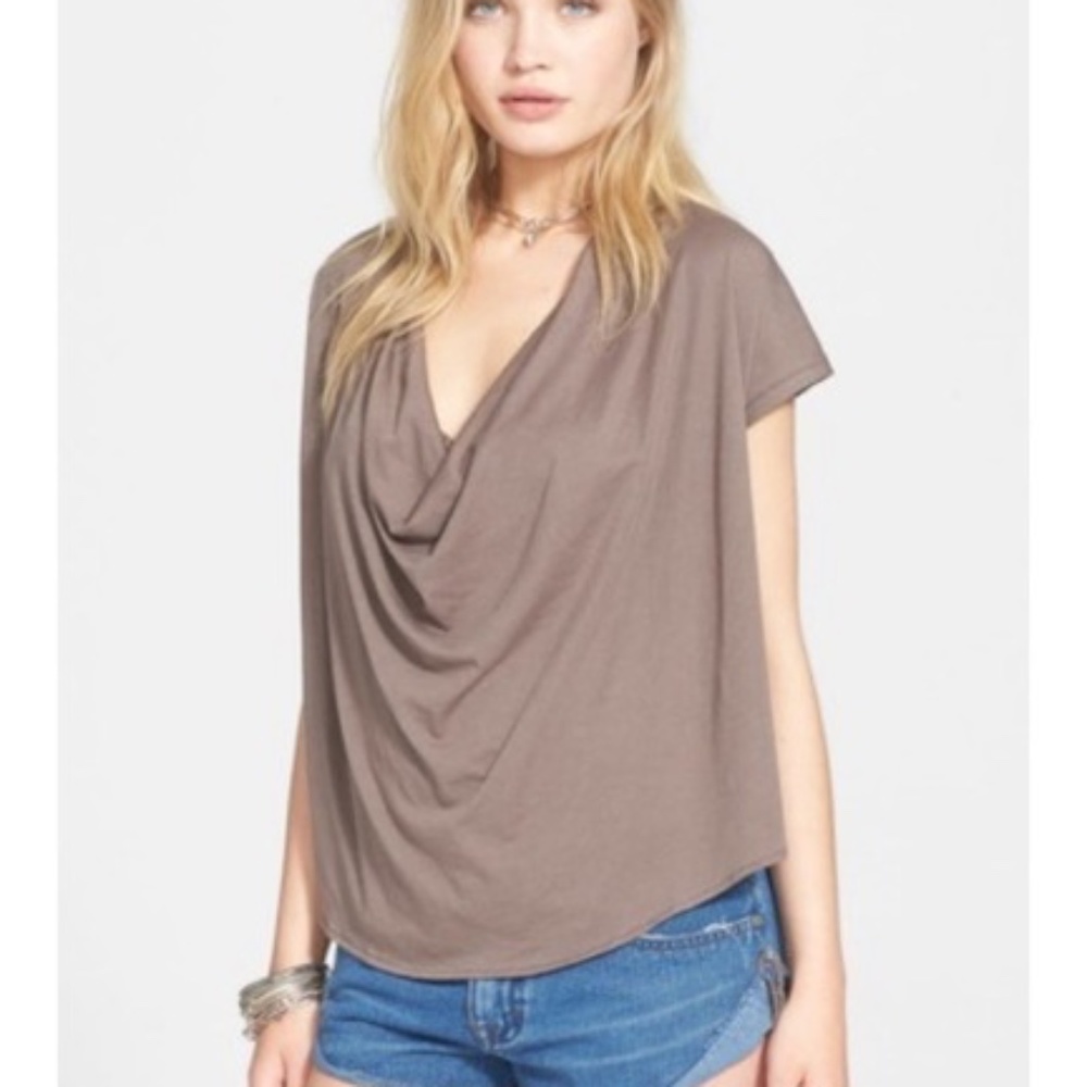 FREE PEOPLE Cowl Tee